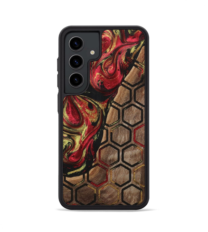 Galaxy S24 Wood+Resin Phone Case - Danna (Pattern, 701052)