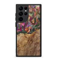Galaxy S22 Ultra Wood+Resin Phone Case - Ellen (Green, 701057)