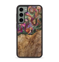 Galaxy S23 Plus Wood+Resin Phone Case - Ellen (Green, 701057)
