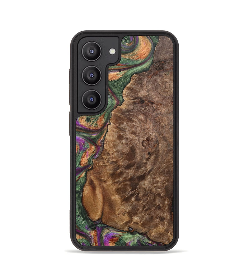 Galaxy S23 Wood+Resin Phone Case - Lyla (Green, 701071)