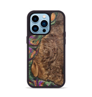 iPhone 14 Pro Wood+Resin Phone Case - Lyla (Green, 701071)