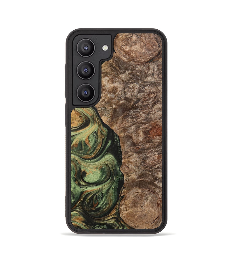 Galaxy S23 Wood+Resin Phone Case - Terrell (Green, 701075)