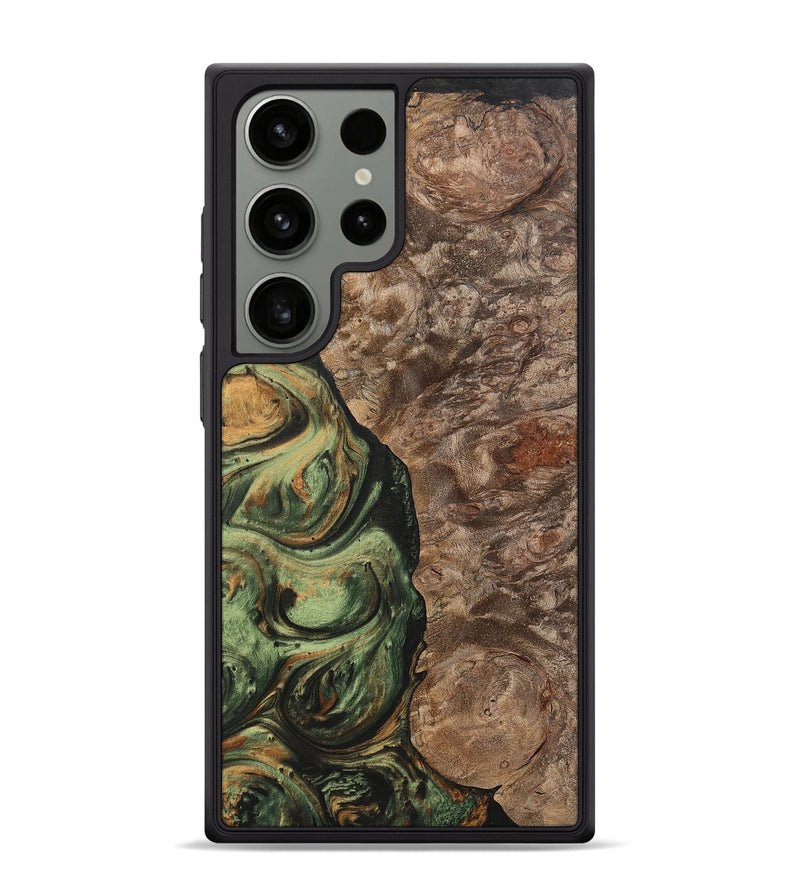 Galaxy S24 Ultra Wood+Resin Phone Case - Terrell (Green, 701075)