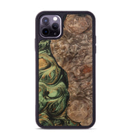 iPhone 11 Pro Max Wood+Resin Phone Case - Terrell (Green, 701075)