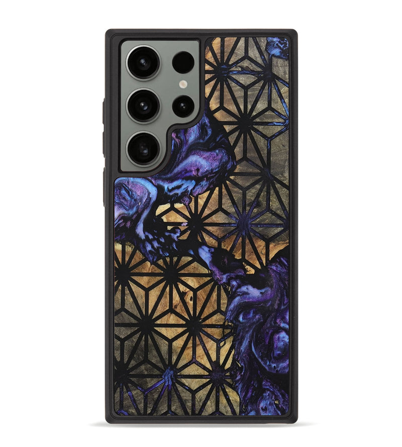 Galaxy S23 Ultra Wood+Resin Phone Case - Philip (Pattern, 701102)