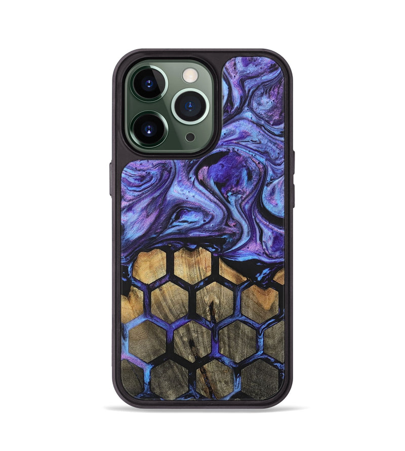 iPhone 13 Pro Wood+Resin Phone Case - Luella (Pattern, 701113)