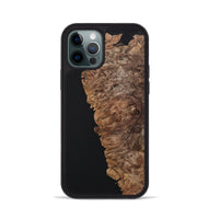 iPhone 12 Pro Wood+Resin Phone Case - Kaelyn (Pure Black, 701126)