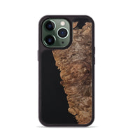 iPhone 13 Pro Wood+Resin Phone Case - Kaelyn (Pure Black, 701126)