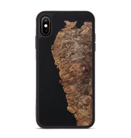 iPhone Xs Max Wood+Resin Phone Case - Kaelyn (Pure Black, 701126)