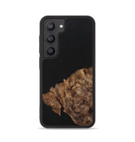 Galaxy S23 Wood+Resin Phone Case - Isla (Pure Black, 701132)