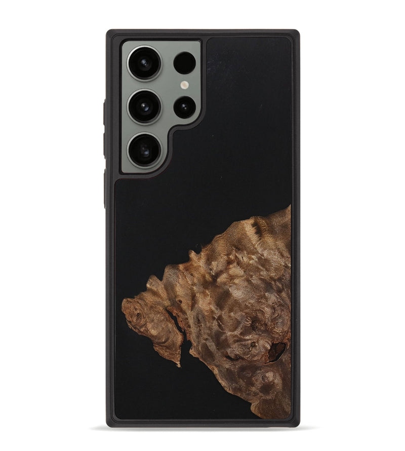 Galaxy S23 Ultra Wood+Resin Phone Case - Isla (Pure Black, 701132)
