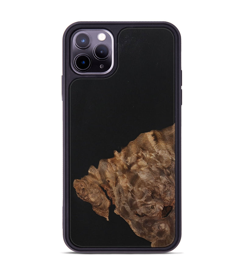 iPhone 11 Pro Max Wood+Resin Phone Case - Isla (Pure Black, 701132)