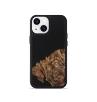 iPhone 13 mini Wood+Resin Phone Case - Isla (Pure Black, 701132)