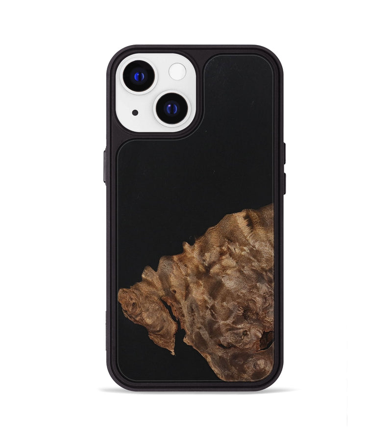 iPhone 13 Wood+Resin Phone Case - Isla (Pure Black, 701132)