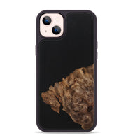 iPhone 14 Plus Wood+Resin Phone Case - Isla (Pure Black, 701132)