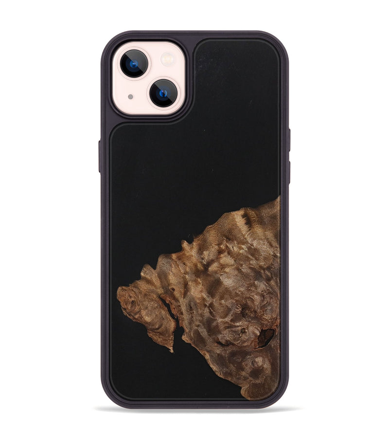 iPhone 14 Plus Wood+Resin Phone Case - Isla (Pure Black, 701132)