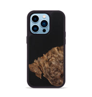 iPhone 14 Pro Wood+Resin Phone Case - Isla (Pure Black, 701132)