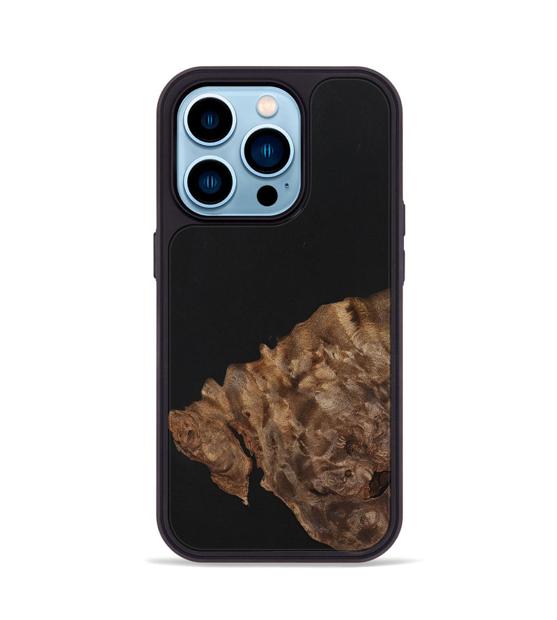 iPhone 14 Pro Wood+Resin Phone Case - Isla (Pure Black, 701132)