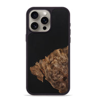 iPhone 15 Pro Max Wood+Resin Phone Case - Isla (Pure Black, 701132)