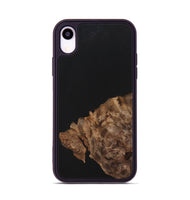 iPhone Xr Wood+Resin Phone Case - Isla (Pure Black, 701132)