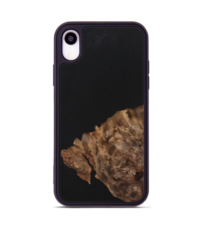 iPhone Xr Wood+Resin Phone Case - Isla (Pure Black, 701132)