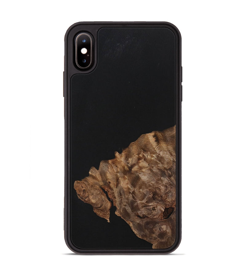 iPhone Xs Max Wood+Resin Phone Case - Isla (Pure Black, 701132)