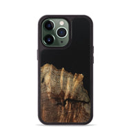 iPhone 13 Pro Wood+Resin Phone Case - Eloise (Pure Black, 701134)