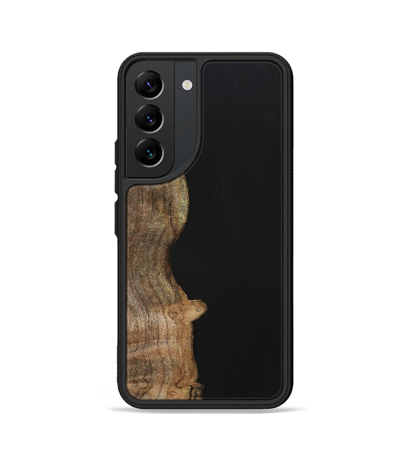 Galaxy S22 Wood+Resin Phone Case - Nash (Pure Black, 701138)