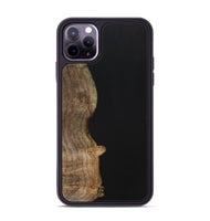 iPhone 11 Pro Max Wood+Resin Phone Case - Nash (Pure Black, 701138)