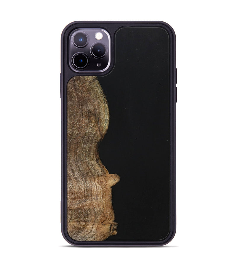 iPhone 11 Pro Max Wood+Resin Phone Case - Nash (Pure Black, 701138)