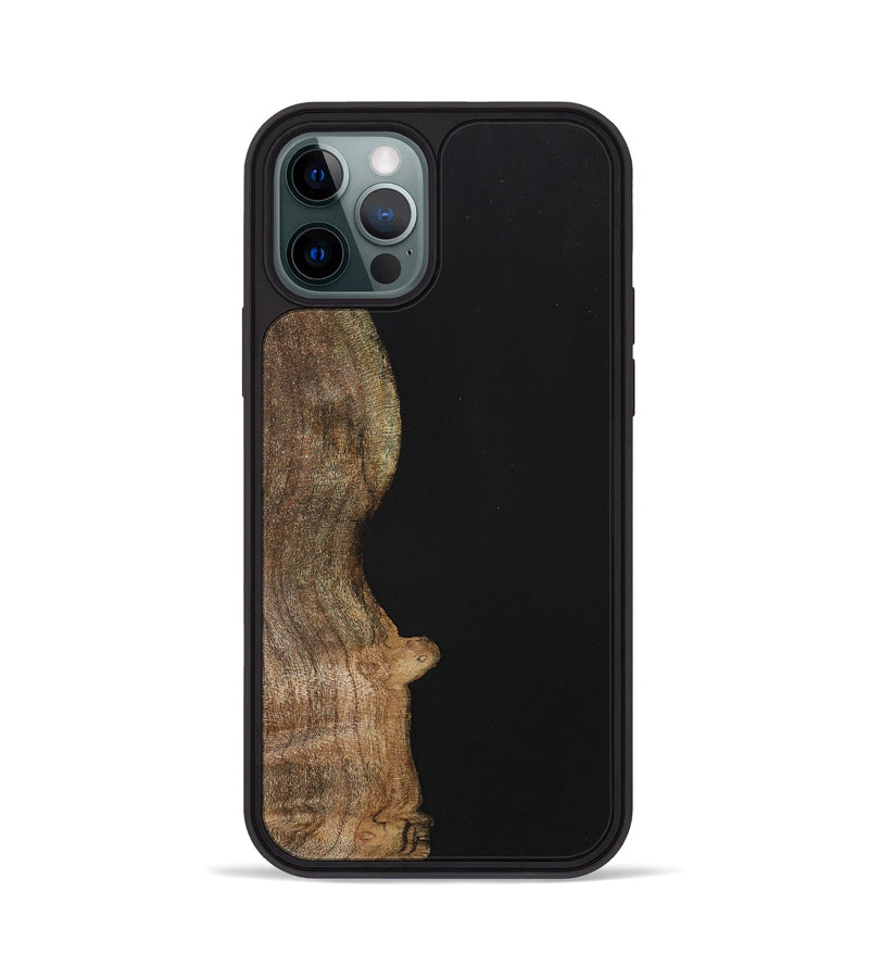 iPhone 12 Pro Wood+Resin Phone Case - Nash (Pure Black, 701138)