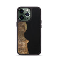 iPhone 13 Pro Wood+Resin Phone Case - Nash (Pure Black, 701138)