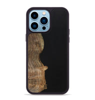 iPhone 14 Pro Max Wood+Resin Phone Case - Nash (Pure Black, 701138)