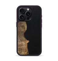 iPhone 15 Pro Wood+Resin Phone Case - Nash (Pure Black, 701138)
