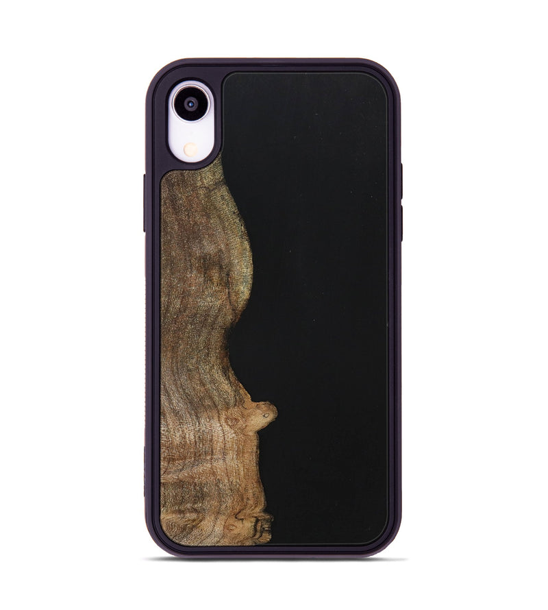 iPhone Xr Wood+Resin Phone Case - Nash (Pure Black, 701138)