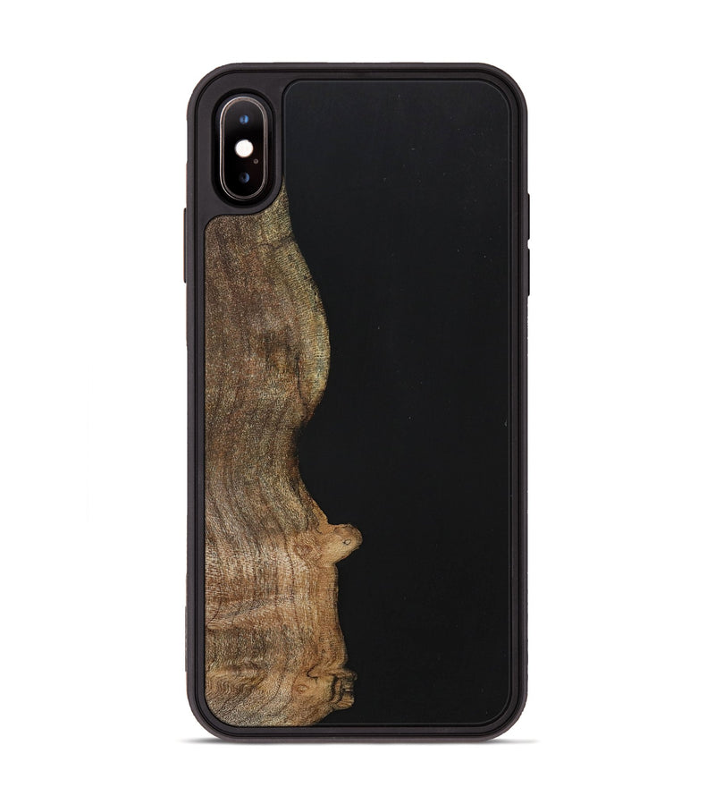iPhone Xs Max Wood+Resin Phone Case - Nash (Pure Black, 701138)