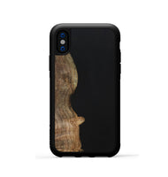 iPhone Xs Wood+Resin Phone Case - Nash (Pure Black, 701138)