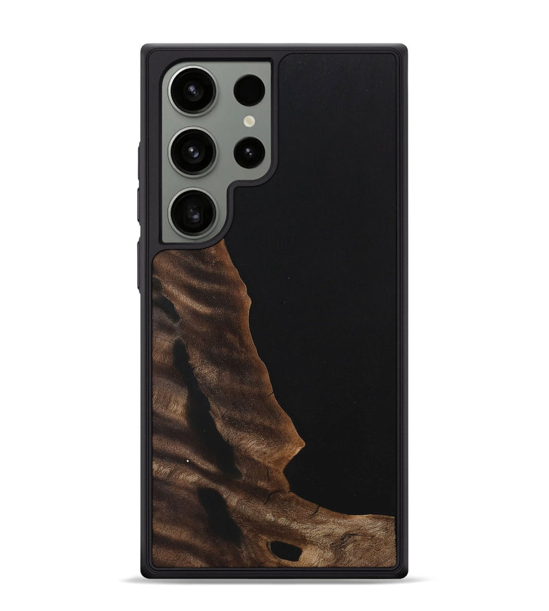 Galaxy S24 Ultra Wood+Resin Phone Case - Darla (Pure Black, 701140)