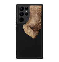 Galaxy S22 Ultra Wood+Resin Phone Case - Griffin (Pure Black, 701145)