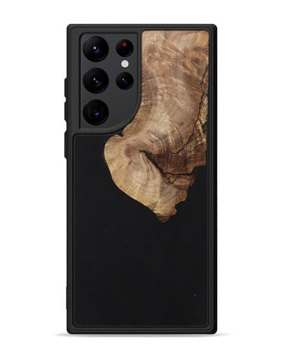 Galaxy S22 Ultra Wood+Resin Phone Case - Griffin (Pure Black, 701145)