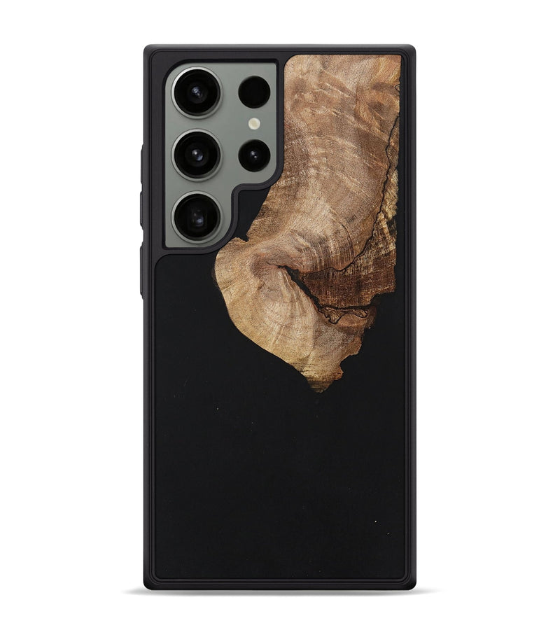 Galaxy S24 Ultra Wood+Resin Phone Case - Griffin (Pure Black, 701145)