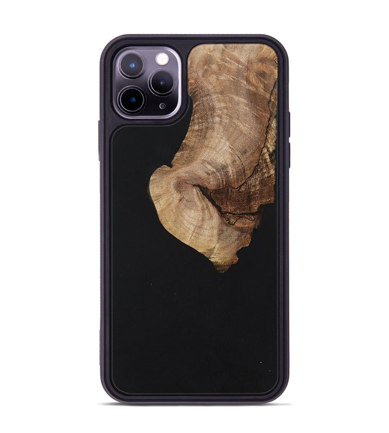 iPhone 11 Pro Max Wood+Resin Phone Case - Griffin (Pure Black, 701145)