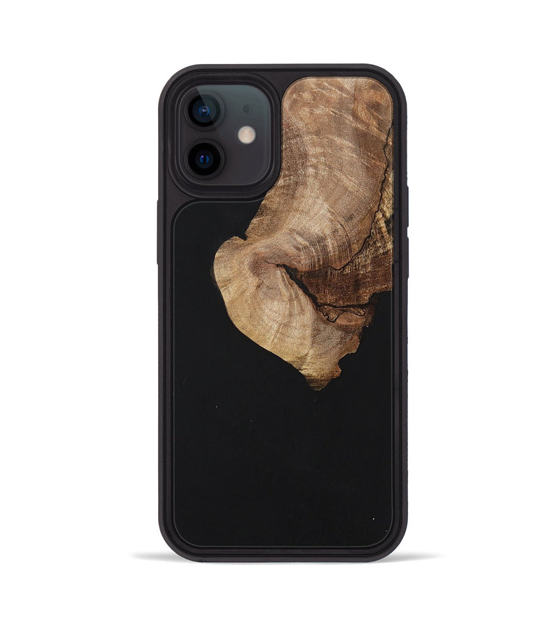 iPhone 12 Wood+Resin Phone Case - Griffin (Pure Black, 701145)