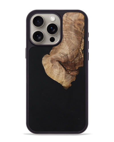 iPhone 15 Pro Max Wood+Resin Phone Case - Griffin (Pure Black, 701145)