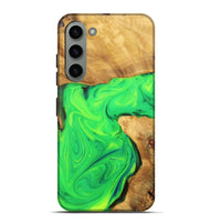 Galaxy S23 Plus Wood+Resin Live Edge Phone Case - Beth (Green, 701158)