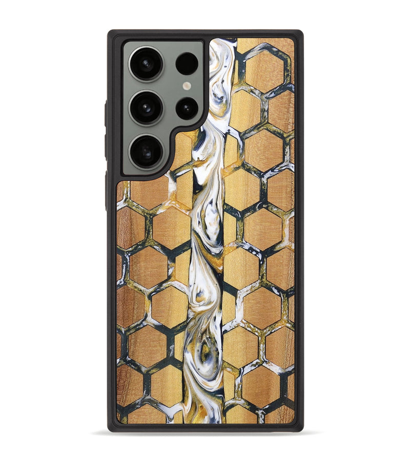 Galaxy S23 Ultra Wood+Resin Phone Case - Issac (Pattern, 701393)