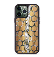 iPhone 13 Pro Max Wood+Resin Phone Case - Issac (Pattern, 701393)