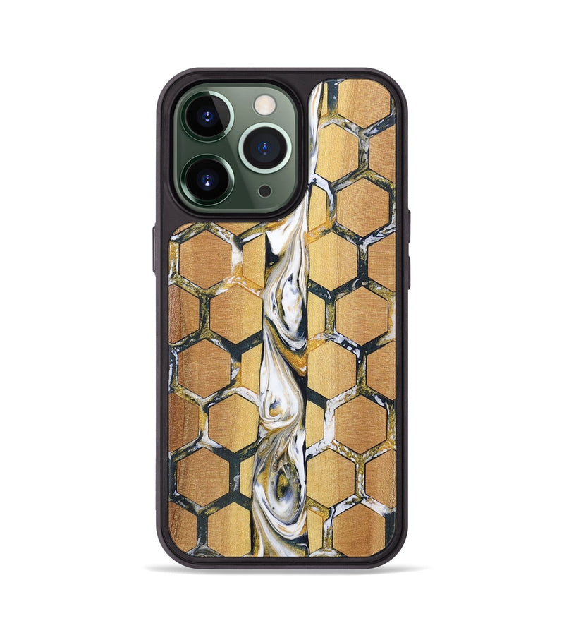 iPhone 13 Pro Wood+Resin Phone Case - Issac (Pattern, 701393)