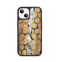 iPhone 14 Wood+Resin Phone Case - Issac (Pattern, 701393)