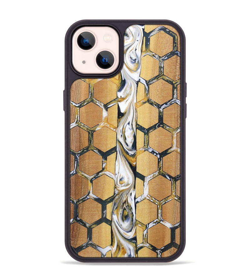 iPhone 14 Plus Wood+Resin Phone Case - Issac (Pattern, 701393)